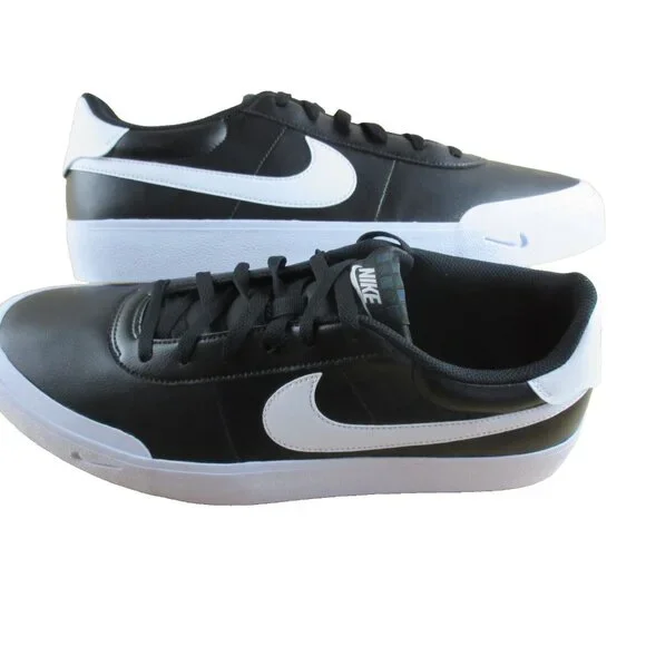 Nike Men's Court Shot Tennis Lifestyle Casual Shoes Black White Sizes NEW - Picture 1 of 7